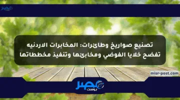 تصنيع صواريخ وطائرات: المخابرات الأردنية تفضح خلايا الفوضى ومخابئها وتنفيذ مخططاتها